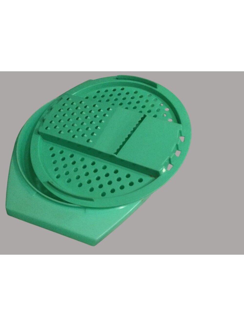 Vintage Tupperware Grater Shredder Slicer Bowl 3 Piece Set With Lid